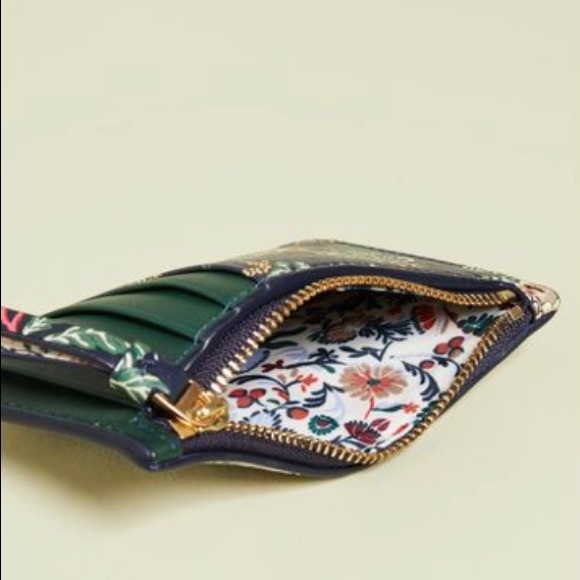 ⛔️SOLD⛔️Authentic Tory Burch leather floral card - Picture 4 of 7